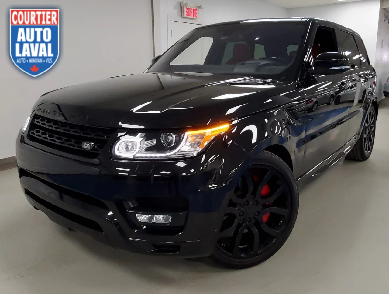 2016 Land Rover Range Rover Sport V8 SC Dynamic - FULL BLACK/RED - LOW KM - 510HP! Image principale